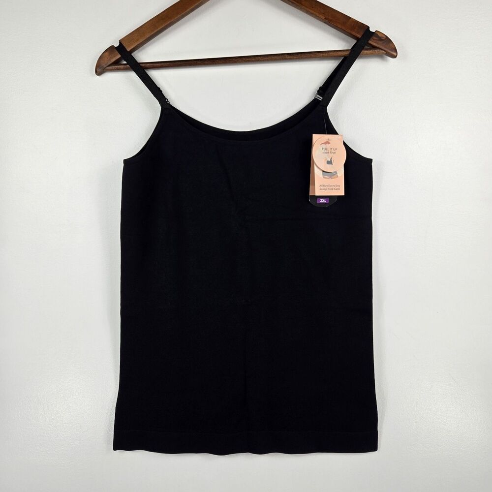 Shapermint Women's Size 2XL All Day Every Day Scoop Neck Cami Black NWT
